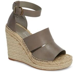 Treasure & Bond Leather Platforms Gray 8.5